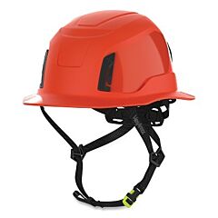 Hexarmor 16-31005 Ceros® Xt400E Class E Full Brim Helmet, Six-Point Suspension, Orange, Vented