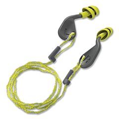 Hexarmor 18-21001 Simplefit® Reusable Guided Earplugs, Yellow/Green, Corded, Medium/Large