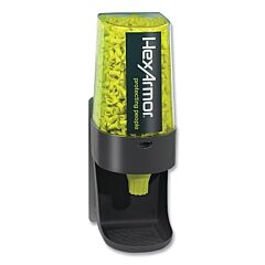 Hexarmor 20-10001 Turn2® Refillable Earplug Dispenser, Wall-Mounted/Worksite, Black