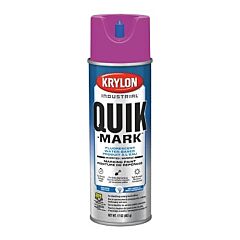 Krylon A03715004 Quik-Mark™ Fluorescent Inverted Marking Paint, 17 Oz Cap Vol, 20 Oz Aerosol Can, Purple