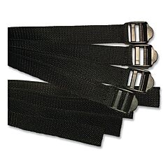 Impacto Metstrap Replacement Straps, Nylon, Black