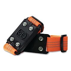 Impacto Midcleat-100-00 Midcleat® Mid-Sole Ice Cleats, Nylon/Thermo Plastic Elastomer (Tpe)/Steel Cleats, Black/Orange, Universal