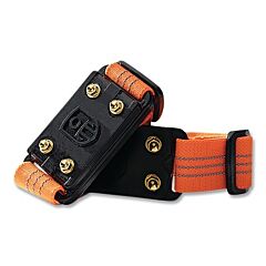 Impacto Midcleat-100B-00 Midcleat® Mid-Sole Ice Cleats, Nylon/Thermo Plastic Elastomer (Tpe)/Non-Sparking Brass Cleats, Black/Orange, Universal
