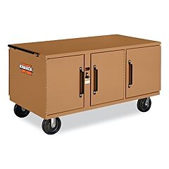 Knaack 62-Kl Rolling Workbench With Keyed Lock, Model 62 War Wagon®, 32 In W, 34 In H, Tan, 2 Kl