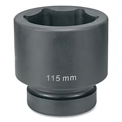 Grey Pneumatic 7090M Impact Socket, 2-1/2 In Drive Size, 90 Mm Socket Size, Hex, 6-Point, Standard Length