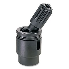 Grey Pneumatic 5006Uj Impact Universal Joint, #5 Spline Drive, Lock Button, 7.28 In Oal