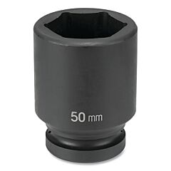 Grey Pneumatic 4085Md Impact Socket, 1 In Drive Size, 85 Mm Socket Size, Hex, 6-Point, Deep Length