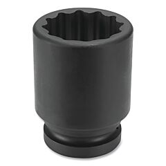 Grey Pneumatic 6249Md Impact Socket, 1-1/2 In Drive Size, 49 Mm Socket Size, Star, 12-Point, Deep Length
