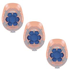Ergodyne 12448 Chill-Its 6612 Hard Hat Cooling Top Pad, Blue