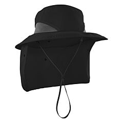 Ergodyne 12725 Chill-Its 8934 Ranger Hat - Neck Shade, Black, Size Small/Medium