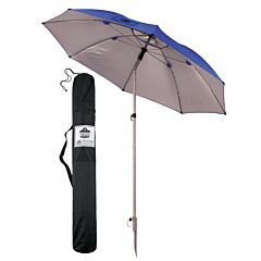Ergodyne 12964 Shax 6100 Lightweight Work Umbrella, Blue