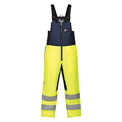 Ergodyne 41283 N-Ferno 6479 Class E Insulated Hi-Vis Freezer Bib Overalls, Lime, Size Medium