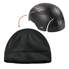 Ergodyne 16911 N-Ferno 6808Zi Winter Beanie With Bump Cap Insert, Black