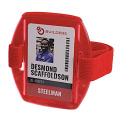 Ergodyne 19955 Squids 3386 Arm Band Id Badge Holder, Red
