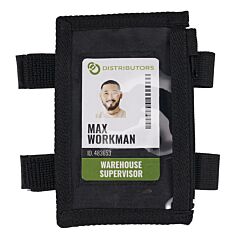 Ergodyne 19959 Squids 3387 Dual Band Id Holder With Zipper, Black