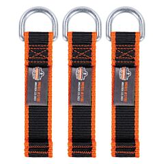 Ergodyne 19710 Squids 3706 Web Tool Tether - D-Ring Tool Tail (3-Pack), Black