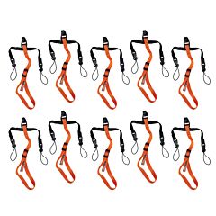 Ergodyne 19173 Squids 3140 Barcode Scanner Tether, Orange And Black