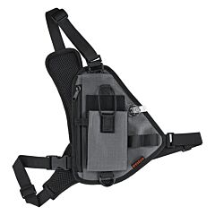 Ergodyne 19256 Squids 3145 Barcode Scanner Chest Harness, Gray