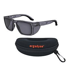 Ergodyne 58260 Skullerz Sixten-Afaspz Safety Glasses - Afas Polarized Lenses, G15 Gray Lens, Size Translucent Smoke Frame