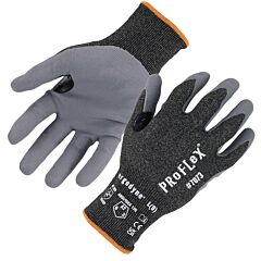 Ergodyne 10504 Proflex 7073 Cr Gloves - Nitrile Coated A7 21G, Gray, Size Large