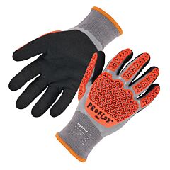 Ergodyne 17644 Proflex 7521 Thermal Coated Impact Gloves, Gray, Size Large