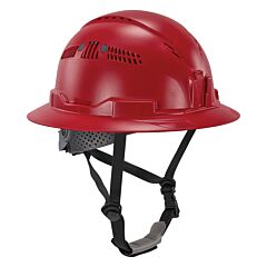 Ergodyne 60564 Skullerz 8964 Full Brim Safety Helmet - Type 2, Class C, Red