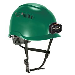 Ergodyne 60287 Skullerz 8977Led Safety Helmet Led Light Vented Type 2 Class C, Green
