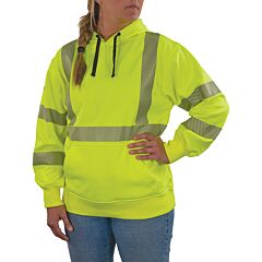 Ergodyne 23115 Glowear 8304W Performance - Women'S 340G Hoodie, Lime, Size X-Large