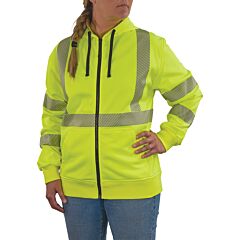Ergodyne 22896 Glowear 8305W Performance - Women'S 340G Zip-Up, Lime, Size 2X-Large