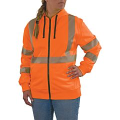 Ergodyne 22904 Glowear 8305W Performance - Women'S 340G Zip-Up, Orange, Size Large
