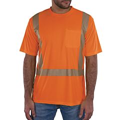 Ergodyne 22248 Glowear 8292 Class 2 Performance Hi-Vis T-Shirt, Orange, Size 4X-Large
