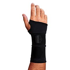 Ergodyne 16616 Proflex 685 Wrist Support Sleeve Double Strap, Black, Size Small