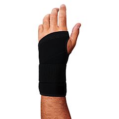 Ergodyne 70141 Proflex 4005 Wrist Brace Support Single Strap, Black, Size M-Left Hand