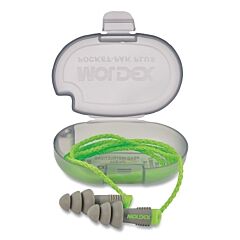 Moldex 6434 Alphas™ Reusable Earplug, Vinyl, Green/Gray, Unattached Cord