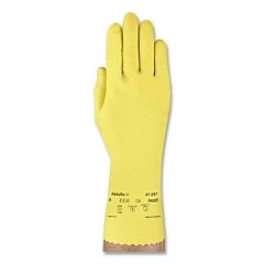 Alphatec® 87-297-9 Natural Rubber Latex Gloves, Size 9, Yellow