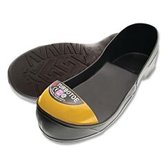 Impacto Ttum Turbotoe® Steel Toe Cap Overshoes, Steel Toe/Pvc, Black/Yellow, Medium
