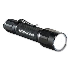 Pelican™ 070000-0001-110 7000 Tactical Flashlight, 2 Cr123, High 774/Med 457/Low 99 Lumens, Black