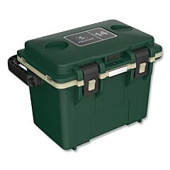 Pelican™ 14Q-1-Hgrtan Personal Cooler, 14 Qt, 0.47 Ft³, 18 In L X 11.5 In W X 13 In D, Hunter Green/Gray