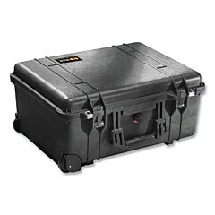 Pelican™ 1560-000-110 Protector Case, 1.55 Ft³, 22.07 In L X 17.92 In W X 10.42 In D, Black, With Foam
