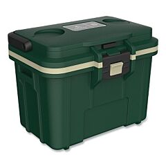 Pelican™ 8Q-1-Hgrtan Personal Cooler, 8 Qt, 1.4 Ft³, 29.66 In L X 20 In W X 19.25 In D, Hunter Green/Gray
