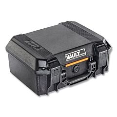 Pelican™ Vcv200-0020-Blk Vault Equipment Case, V200, 0.45 Ft³, 15.41 In L X 13.08 In W X 6.16 In D, Black, With Foam