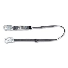Msa 10188100 V-Series™ Standard Shock Absorbing Lanyard, 6 Ft, Single, Small/Small Snaphooks, Web, Adjustable, 400 Lb