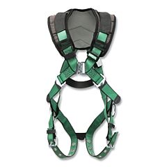 Msa 10206088 V-Form+™ Full-Body Harness, Back/Hips D-Rings, Xs, Qc Chest/Tongue-Buckle Leg Straps, Shoulder Padding