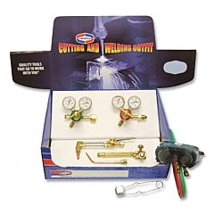 Uniweld Km350 Oxyacetylene Outfit, V-Style, Medium Duty, Handle, Cutting Attachment, Tips