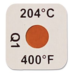 Tempil 26294 Series 21 Tempilable® Temperature Indicating Label, 400° F, 0.5 In L