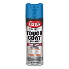 Krylon Industrial K00249008 Tough Coat® Advanced With Rust Barrier® Technology Spray Paint, 15 Oz, Safety Blue, Gloss