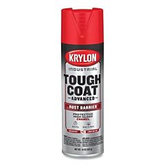 Krylon Industrial K00649008 Tough Coat® Advanced With Rust Barrier® Technology Spray Paint, 15 Oz, Bright Red, Gloss