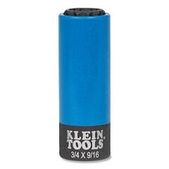 Klein Tools 66030 2-In-1 Coated Impact Socket, 3/4 And 9/16 In, 12 Point