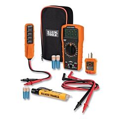 Klein Tools Mm320Kit Digital Multimeter Electrical Test Kit, 2 Aaa Batteries, 600 V Ac/Dc