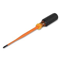 Klein Tools 6956Ins Slim-Tip Insulated Screwdriver, 1000 V, #1 Phillips, 6 In L